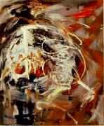 Bild: 'Krakel' Öl auf Hartfaser, Format 88 x 73 cm, 1997; zum Vergrößern bitte hier klicken!