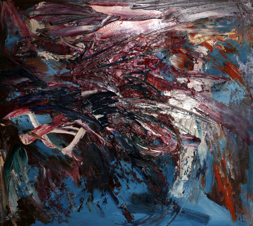 Bild 'Bouquet'; Öl auf Hartfaser, 1999, Format 50 x 55 cm