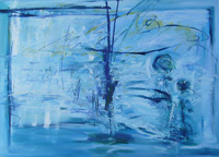 Bild 'Das Ereignis'; Öl auf Leinwand, 2010, Format 100 x 140 cm; zum Vergrößern bitte hier klicken!