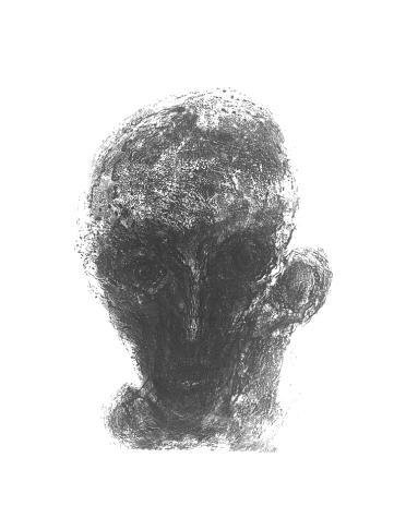 Grafik 'Abu Chanifa und Anan ben David' &Auml;tzradierung / Kaltnadel, 1992, Format 50 x 40 cm