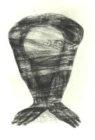Bild 'Kopffüßler'; Steinlithografie, 1992, Format 56 x 39 cm; zum Vergrößern bitte hier klicken!