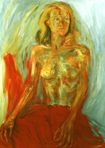 Bild 'Beatrix'; Öl auf Leinwand, 1997, Format 140 x 100 cm
