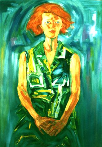 Bild 'Corina'; Öl auf Leinwand, 1997, Format 140 x 100 cm