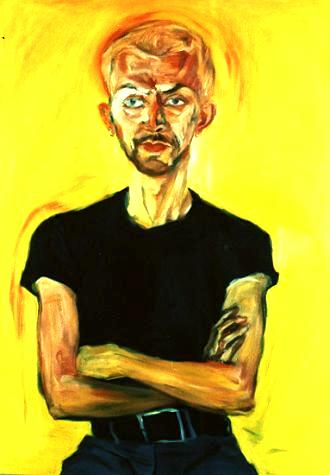 Bild 'Jozef'; Öl auf Leinwand, 1997, Format 140 x 100 cm